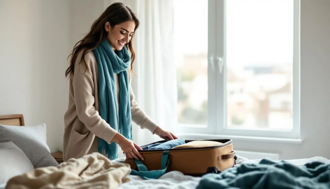 Gen X woman packing for a trip