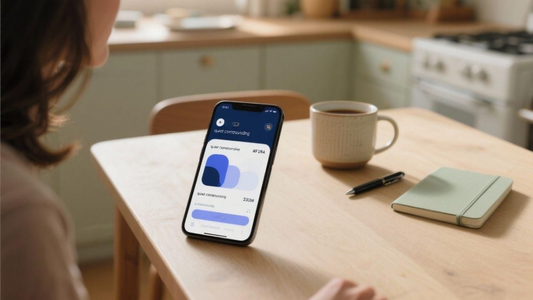 Point of view of a woman reviewing her points balance